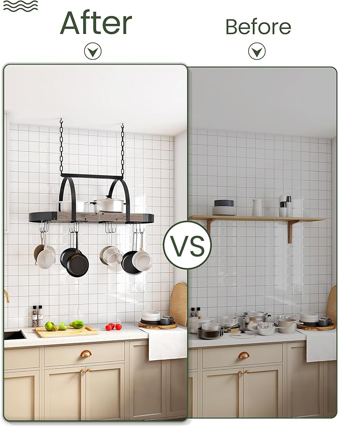 CHOEZON Hanging Pot Rack, Pot Hanger - Image 6
