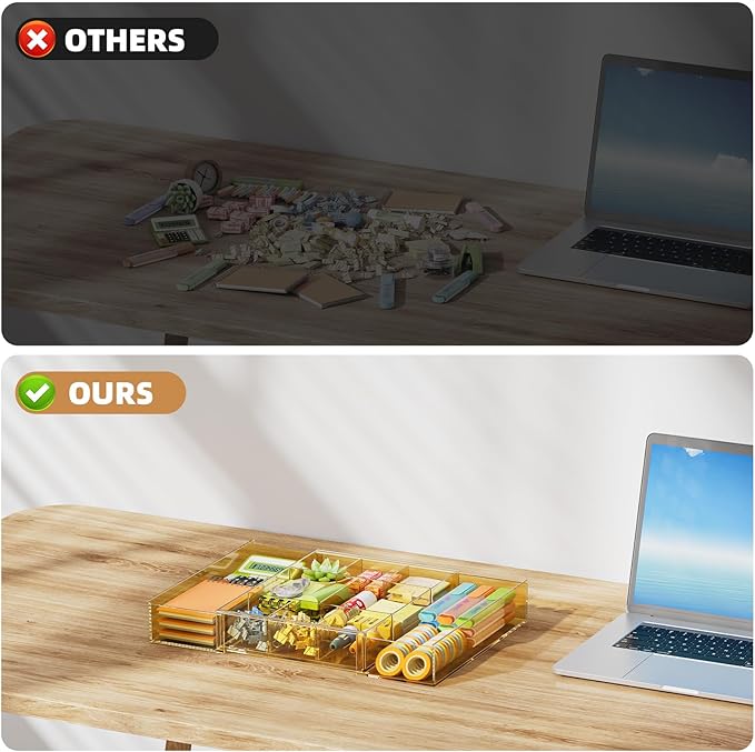 Marbrasse Expandable Desk Drawer Organizer, Desk Organizers and Accessories - Image 9