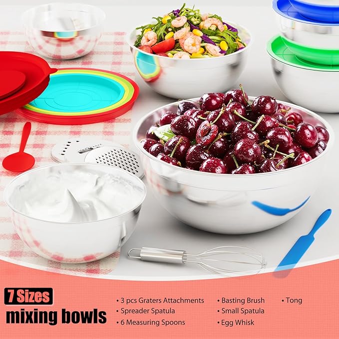 ENVTEK Mixing Bowls with Lids Set, Size 4.5 - Image 8