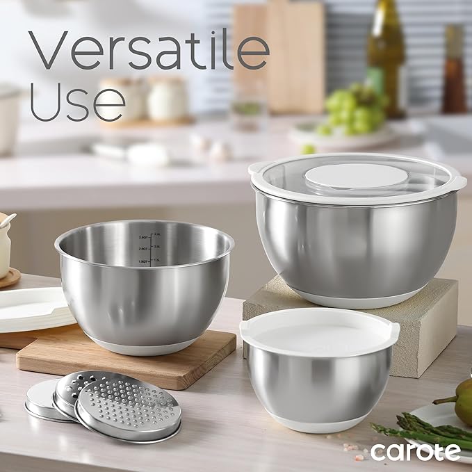 CAROTE Stainless Steel Mixing Bowls - Image 6