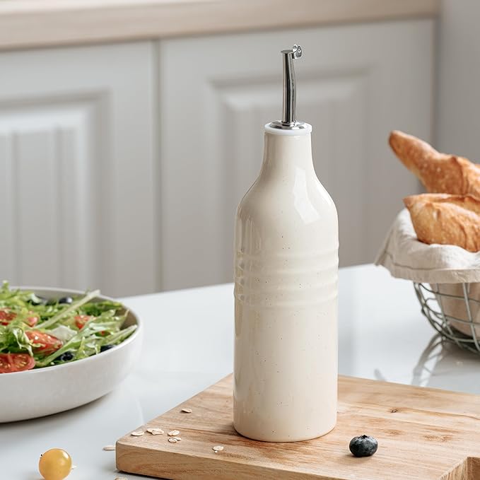famiware Jupiter 16oz Ceramic Olive Oil Dispenser Bottle, 1 Piece Oil Dispenser - Image 7