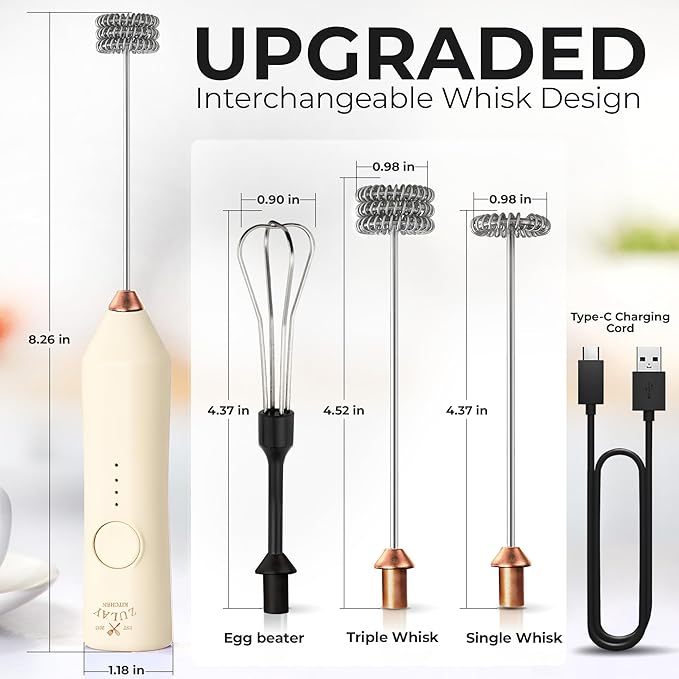 Zulay Kitchen Rechargeable Milk Frother - Image 5