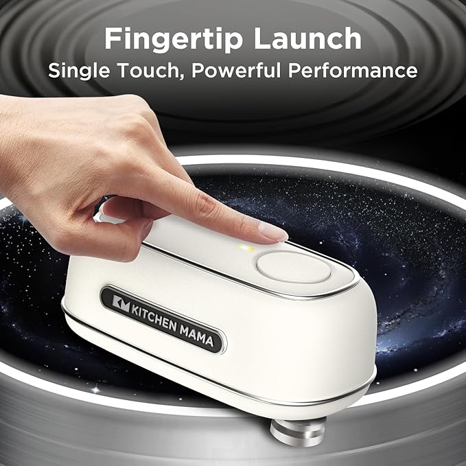 Kitchen Mama Orbit One Rechargeable Electric Can Opener: Hands-free, USB-C - Image 2