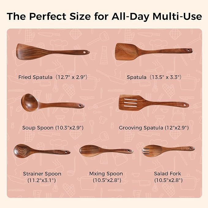 Wooden Spoons for Cooking - Image 4