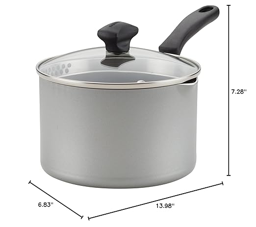 Farberware Cookstart DiamondMax Nonstick Straining Saucepan, Dishwasher Safe - Image 7