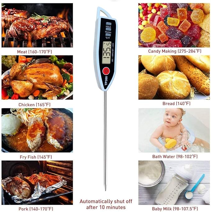 Digital Meat Food Thermometer for Candy Candle Milk BBQCooking Kitchen BBQ - Image 9