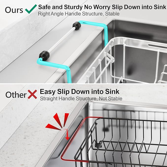 GSlife Small Sink Dish Drying Rack - Image 6