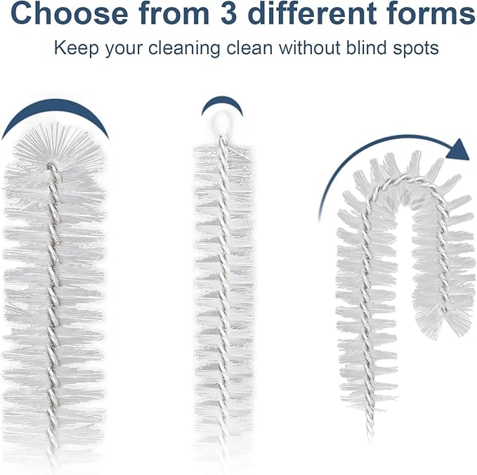 Ixiaoyoo Straw Cleaner Brush Set, 12-Piece 11.8 Inch Long Botthle Cleaning Brush - Image 3