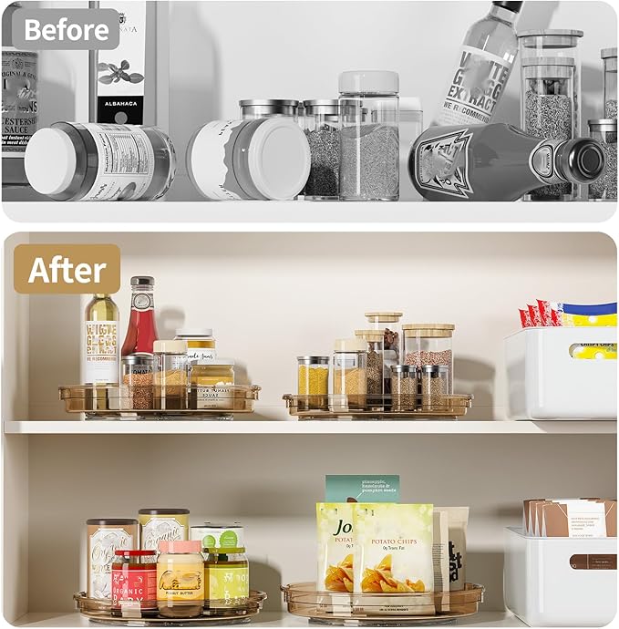 LAMU 2 Pack Lazy Susan Turntable Organizer - Image 5