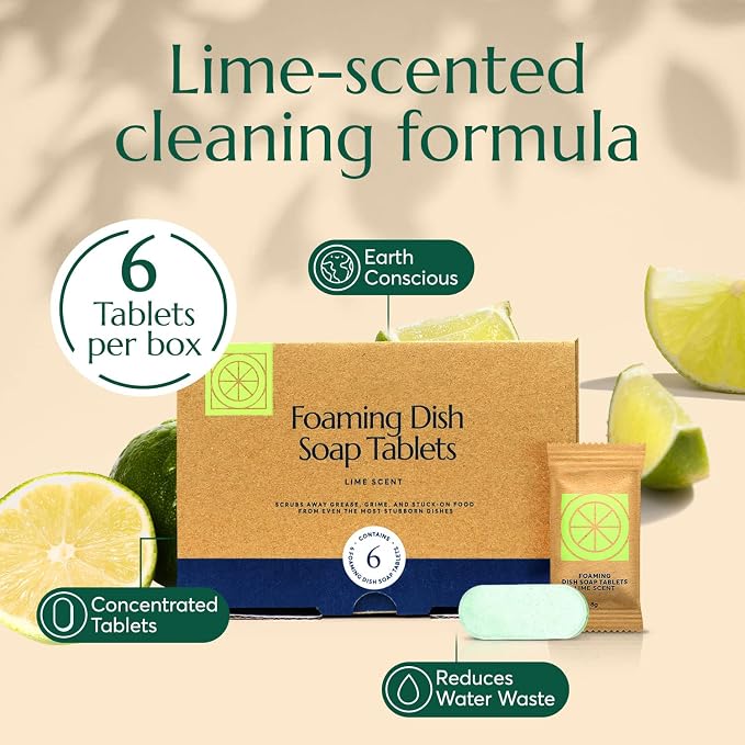 CLEANOMIC Foaming Hand Soap Tablets, Foaming Dish Soap Tablets & Fabric Softener Bundle