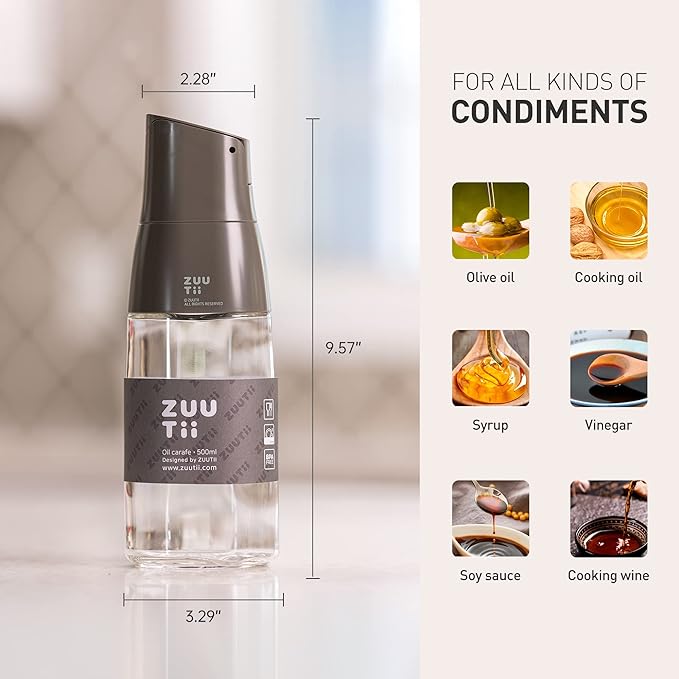 Zuutii Olive Oil Dispenser Bottle - Image 3