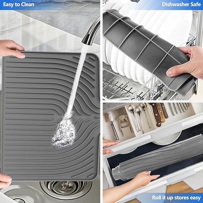 JACZZO Silicone Dish Drying Mat - Image 3