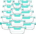 30 Pieces Glass Food Storage Containers by MMCIRCO