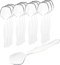 PARTY BARGAINS Disposable Clear Plastic Serving Spoons 8.75″ – Heavy-Duty Clear by PARTYBARGAINS