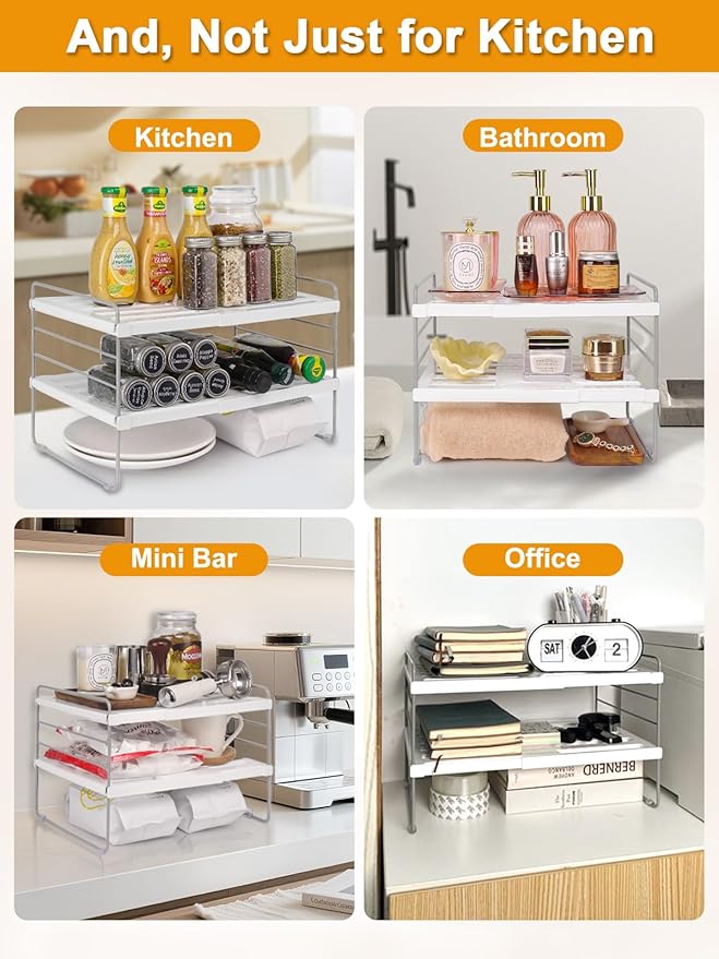 JUPELI Foil and Plastic Wrap Organizer, Expandable Kitchen Pantry Storage - Image 7