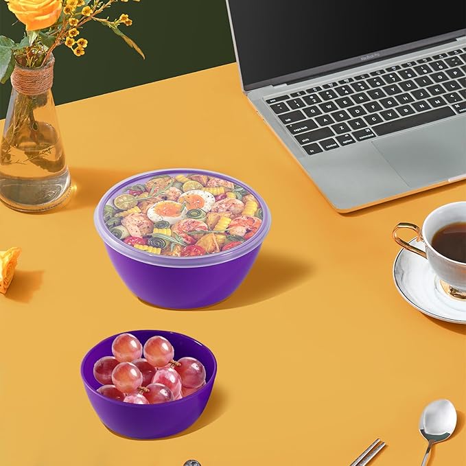 4-Piece Classic Plastic Prep Bowls - Image 6