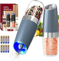 CIRCLE JOY Gravity Electric Salt and Pepper Grinder Set Automatic Salt and by CIRCLEJOY