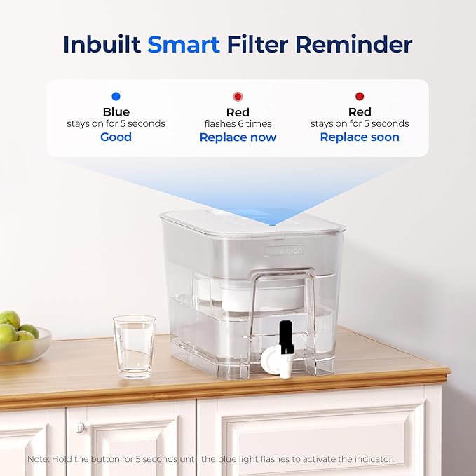 Waterdrop WFD-22L-DF Water Filter Dispenser, 40-Cup Water Purifier, 2 Built-in - Image 9