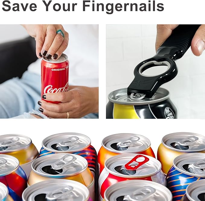 2-Pack Soda Can Opener and Beer Bottle Opener Bartender - Image 4