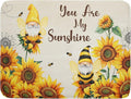 Giwawa Bee Gnomes Dish Drying Mat, Summer Sunflowers Elf Dish Drainer Mats by Giwawa