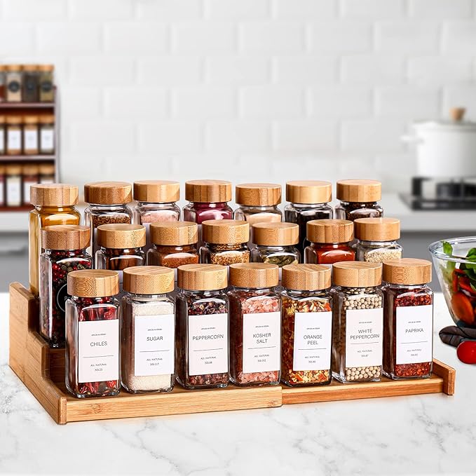 DWTS DANWEITESI 36 Pcs Glass Spice Jars - 4oz - Image 6