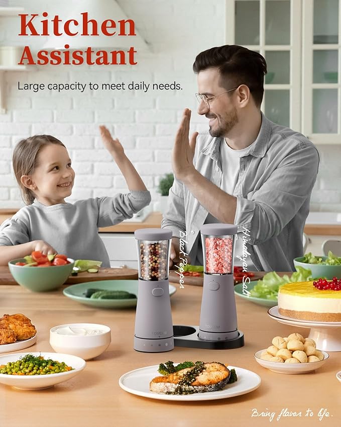 Electric Salt and Pepper Grinder Set - Image 8