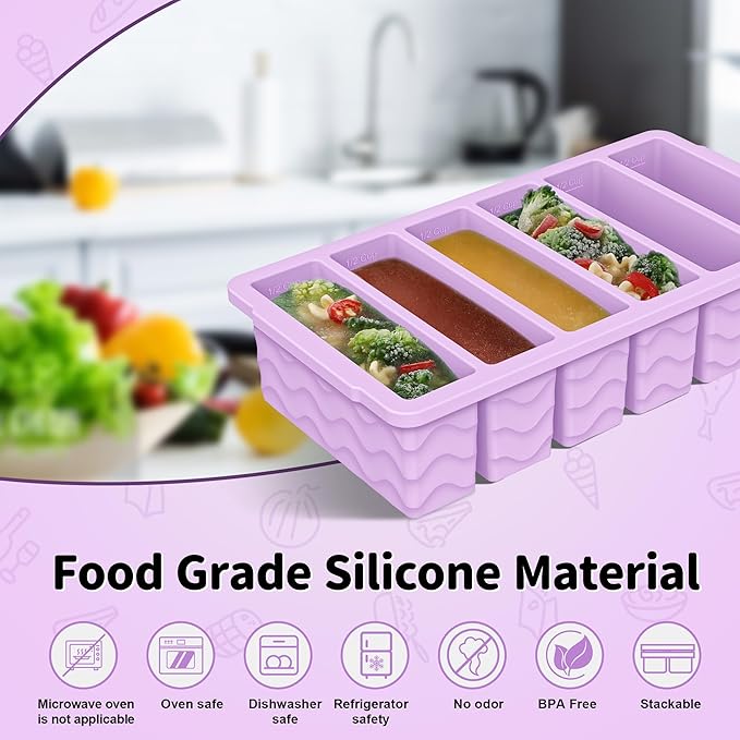 2-Pack Silicone Freezer Trays - Image 2