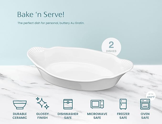 Au Gratin Baking Dishes, by Kook, - Image 6