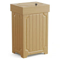 Povrgive Wood Trash Can Cabinet, 13 Gallon Hidden Kitchen Garbage Can by POVRGIVE-GreatDecorForIdealHome