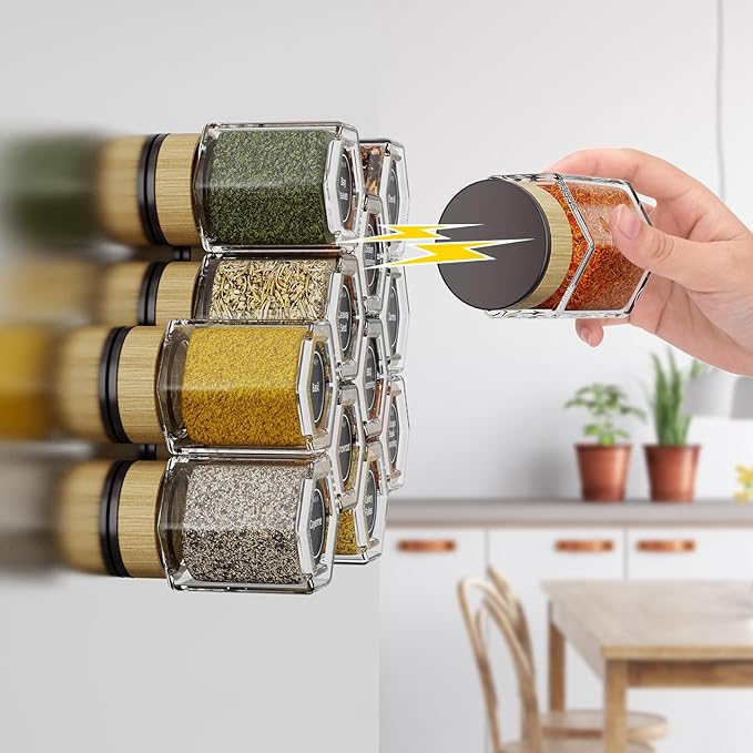 Vetacsion Set of 12 Magnetic Spice Tins - Image 7