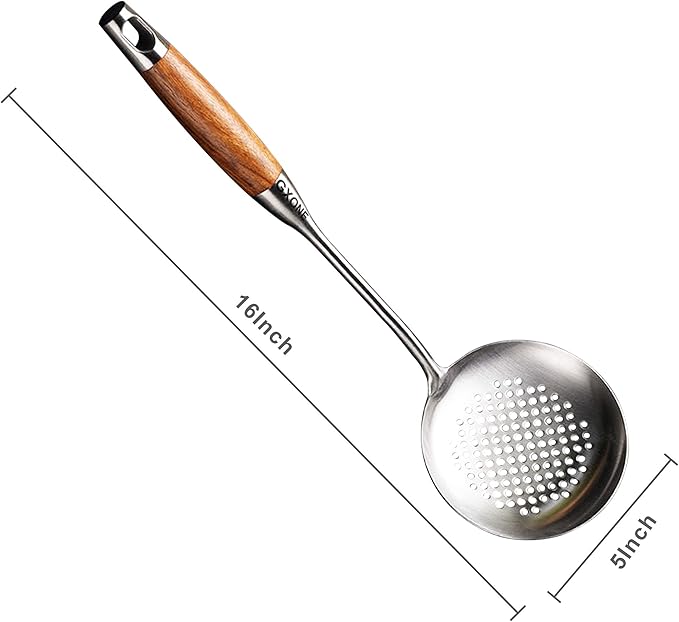 Slotted Spoon, 304 Stainless Steel Skimmer Spoon - Image 2