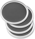 Set of 4, 10 Inch Non-Skid Lazy Susan Organizers by MakeLifeBetterEasier