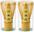Clay&Fire Matcha Whisk, 2 Pack Handcrafted Bamboo Whisk by FocusonMatchaWhiskSet