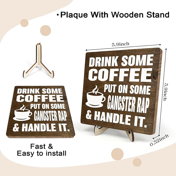 Coffee Bar Sign Plaque, Coffee Signs - Image 2