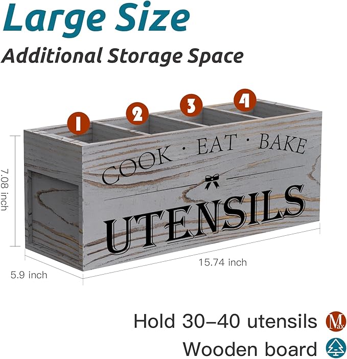 Suli Extra Large Kitchen Utensils Holder - Image 2