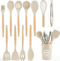 Silicone Cooking Utensil Set, Nonstick Kitchen Utensils 446°F Heat-Resistant by Unknown