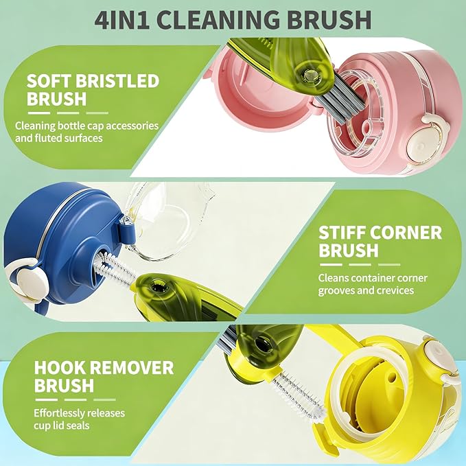 3 in 1 Cup Lid Gap Cleaning Brush Set - Image 2