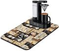Fun Coffee Mat 23inx15in, Coffee Bar Mat by Kuyig+Home
