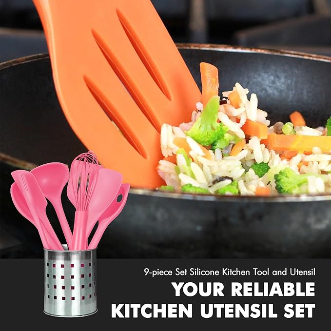 Chef Craft - Premium Silicone Kitchen Tools and Utensils Set, Non-Scratch - Image 5