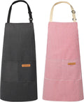 VALOME 2 Pack Kitchen Aprons, Apron by VALOME