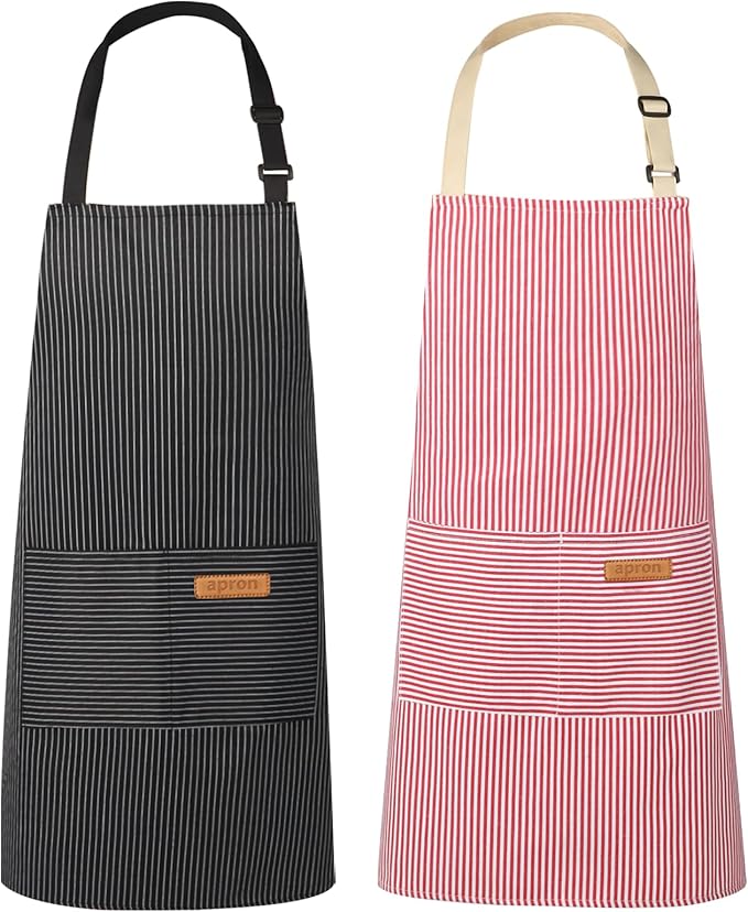 VALOME 2 Pack Kitchen Aprons, Apron by VALOME