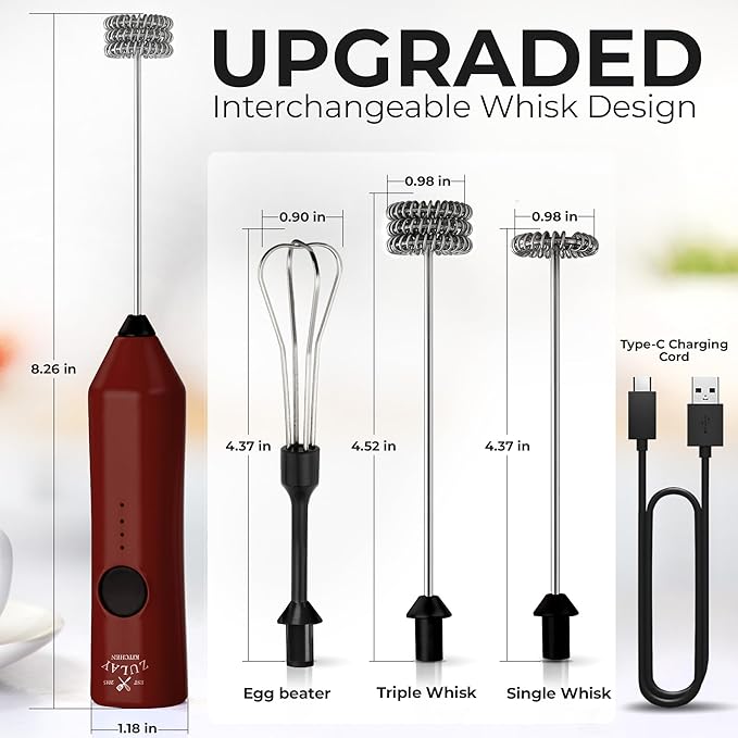 Zulay Kitchen Rechargeable Milk Frother - Image 5