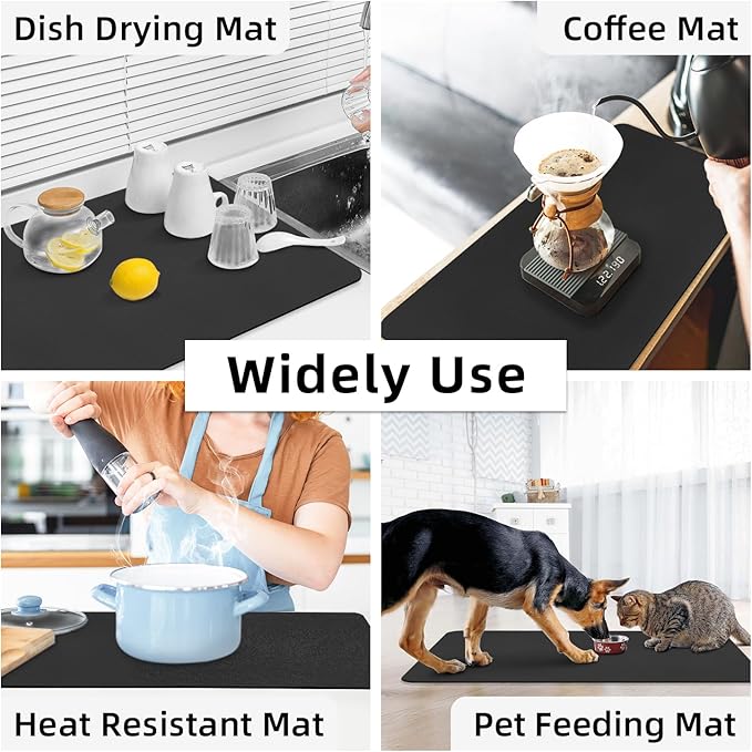 LOPNUR Kitchen Dish Drying Mat, 31.5"x17" Extra Large Dish Drying Mats - Image 7