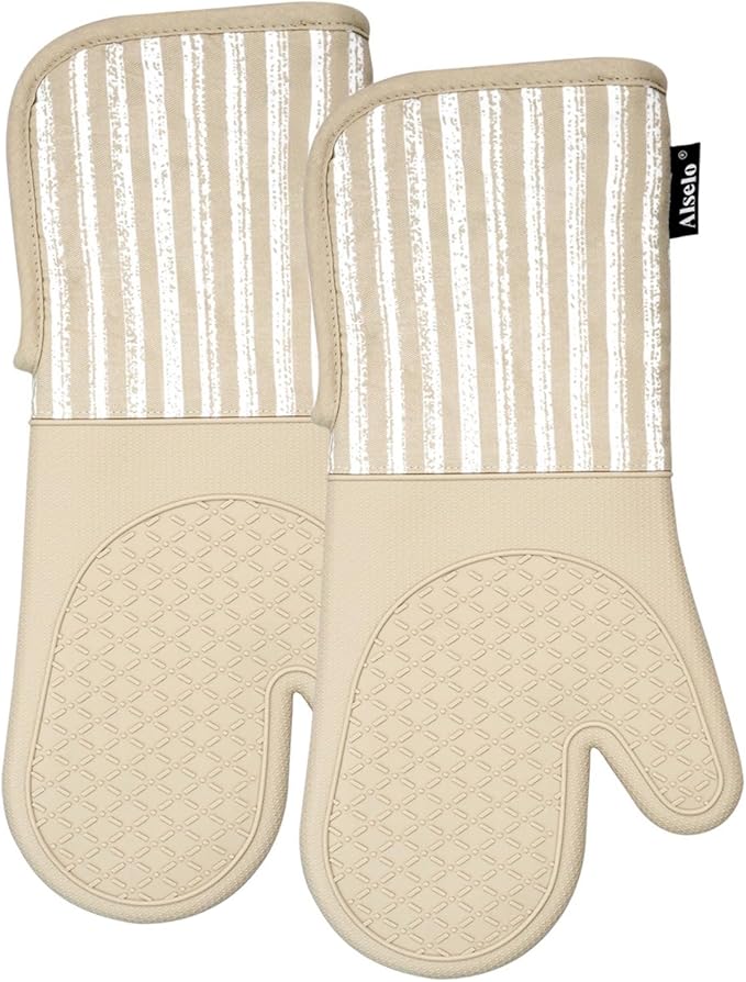 Alselo Silicone Oven Mitts Heat Resistant 932℉ - Image 9