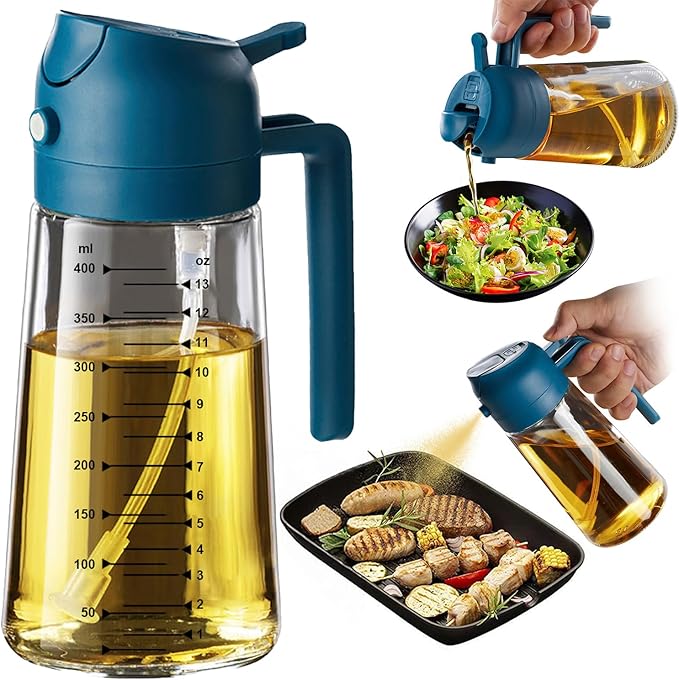 TrendPlain 16oz/470ml Glass Olive Oil Sprayer by TrendPlain