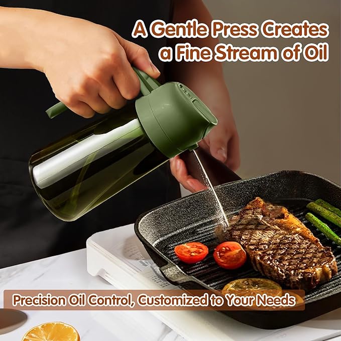 YARRAMATE 2Pcs 16oz/470ml Dark Green Oil Sprayer - Image 8