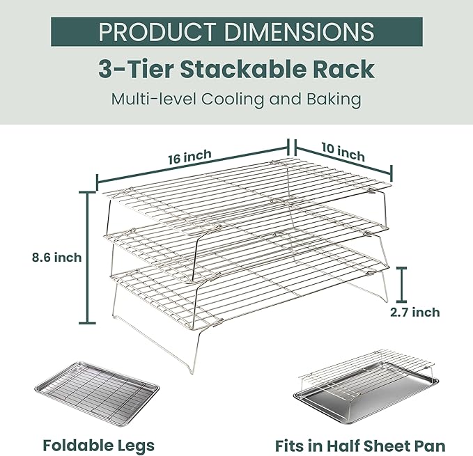 Ultra Cuisine Heavy Duty 3 Tiers Stackable - Image 2