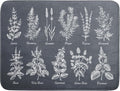Flower Herbs Dish Drying Mat Wild Plant Dish Rack Mat by Giwawa