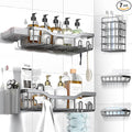 NESOMI Shower Caddy Adhesive Shower Organizer 7-Pack, Rustproof Stainless Steel by OrganizeYourHomeEssentials