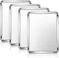 E-far Baking Sheets Set of 4, 16” x12” x 1” Stainless Steel Cookie Sheets Pans by E-far